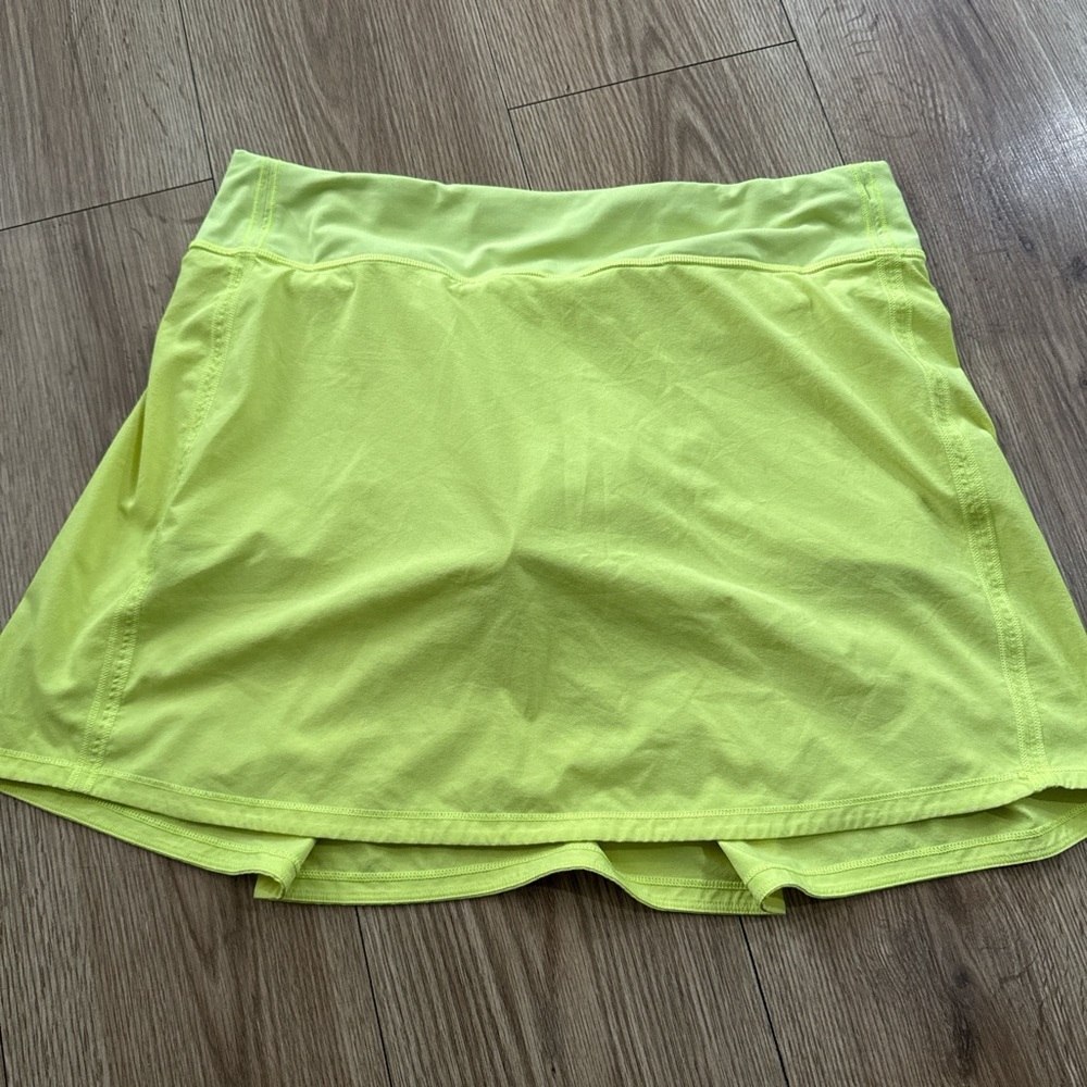 Lululemon Athletica Neon Yellow Skirt